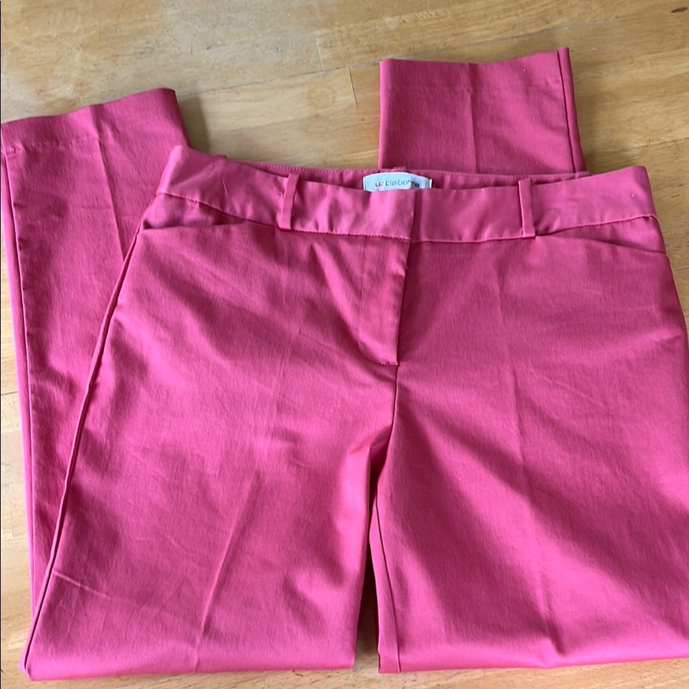 Liz Claiborne "Emma" Hot Pink Ankle / Cropped Dress Pants 🩷